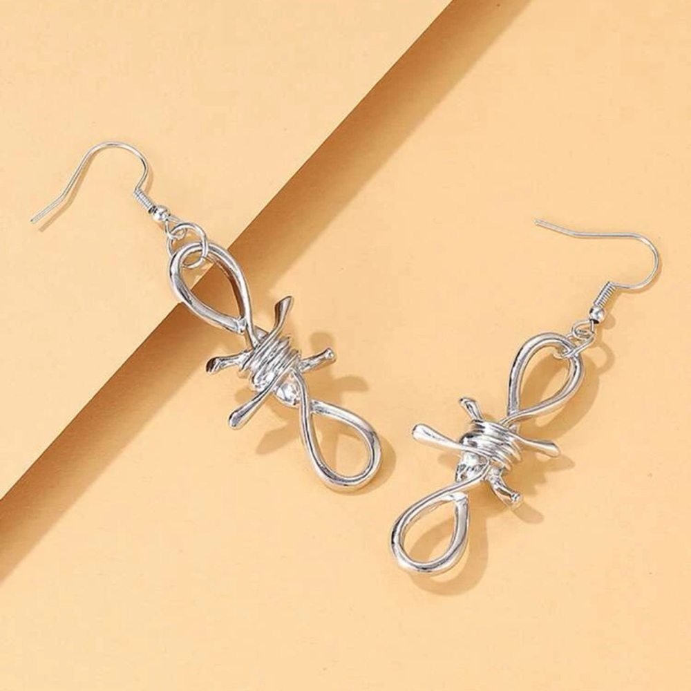 Twisted wire earrings